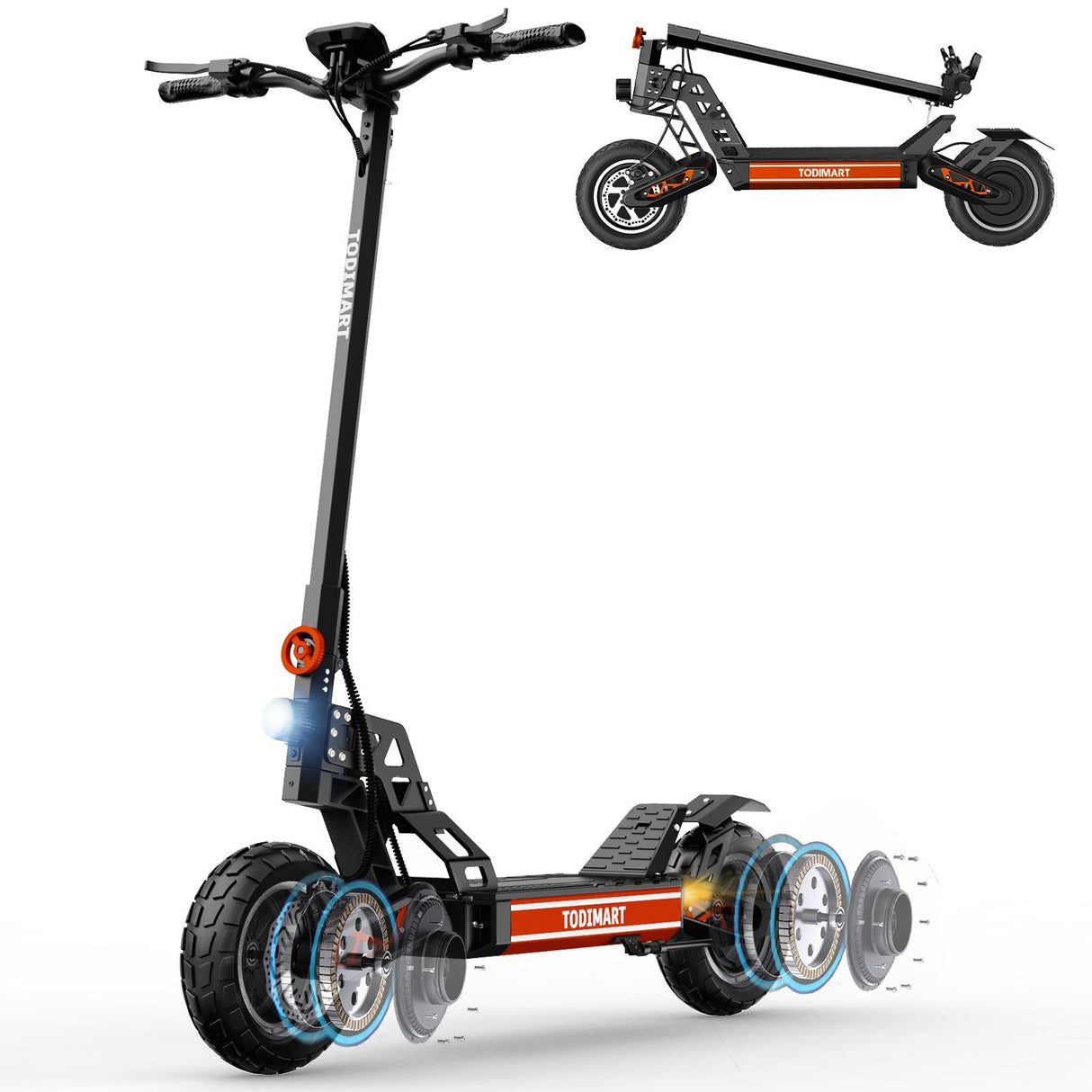 TODIMART S13 Dual Motor Off-Road Electric Scooter