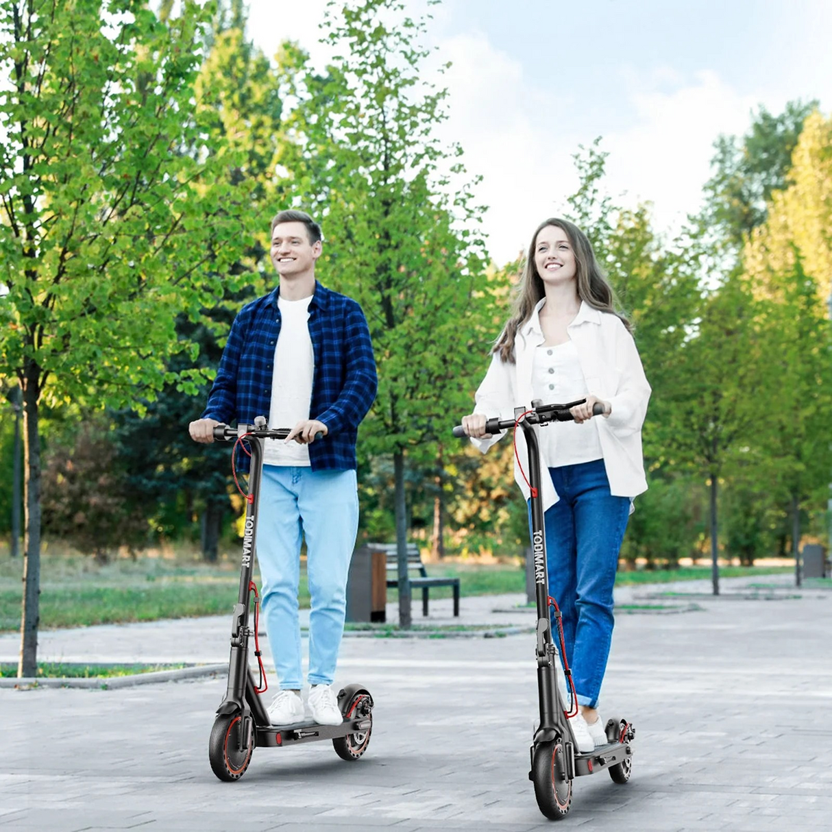 TODIMART T3 Scooter Électrique pour Déplacements Urbains (Application Bluetooth)