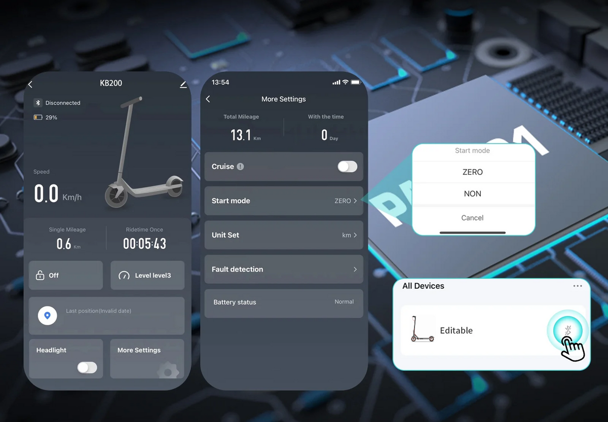 Interface d'application connectée TODIMART T3
