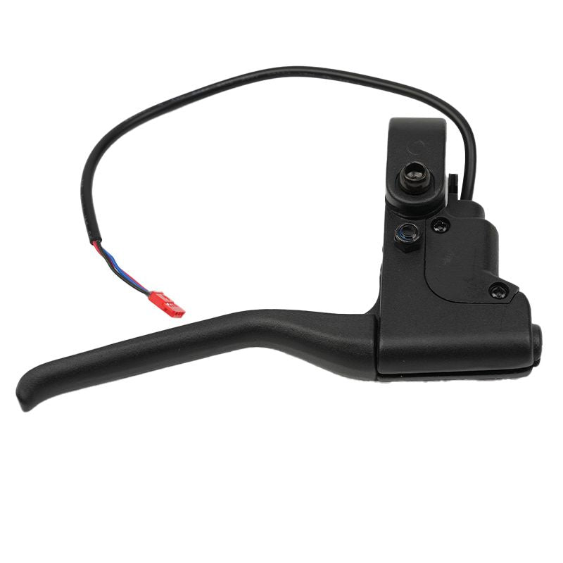 Close-up of brake lever electrical connector for TODIMART T3 and T6 electric scooter brake assembly