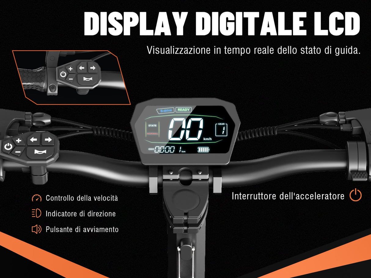TODIMART S8 Scooter Électrique Tout-Terrain